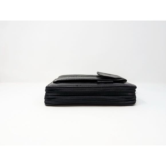 Vintage 90s Y2K Philippe Amiel Black Personal Organizer Planner Wallet - Picture 3 of 15